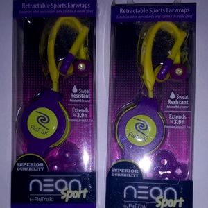 By Retract Retractable sports earwrap his n her neon sport
